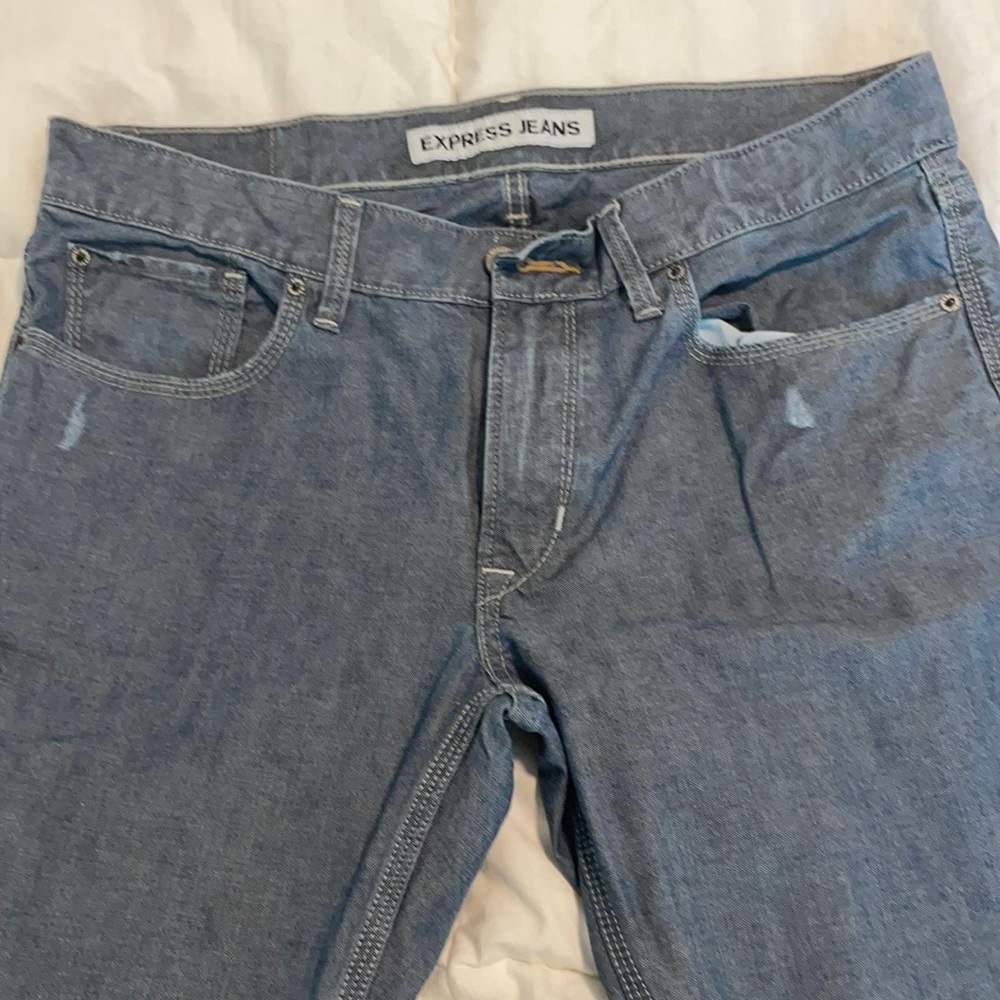 Men’s EXPRESS jeans 34/30 slim straight leg - Picture 1 of 3